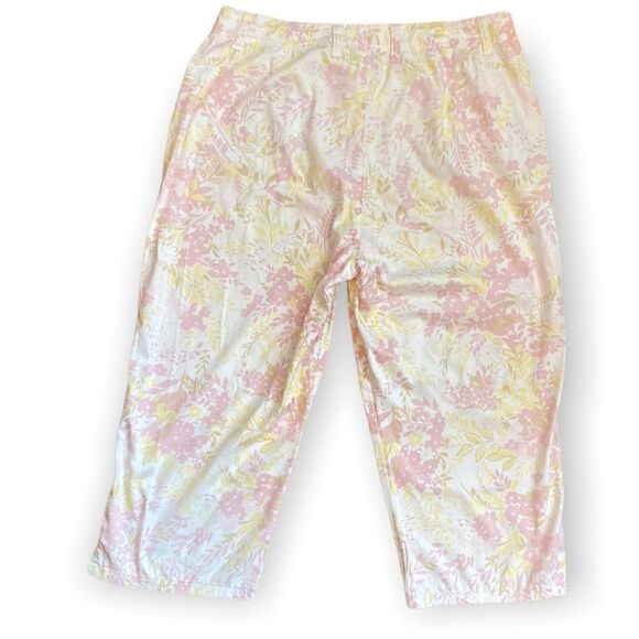Gloria Vanderbilt Pastel Floral Grandma Core Capris SZ 12 90’s - Picture 2 of 14